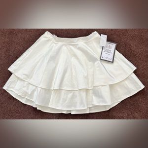White Layered Tennis Skirt